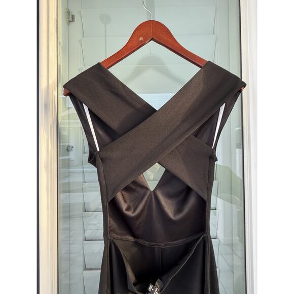 Lulu’s Thinking Out Loud Backless Black Sexy Halter Wide Leg Jumpsuit Small NWT - Picture 6 of 7